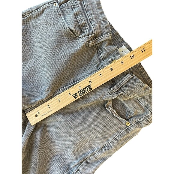 Frame Le Crop Mini Boot Plaid Jeans in Washed Grey‎ Plaid Size 26 - Picture 8 of 14